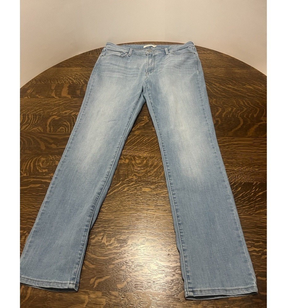 Levi's Women's Jeans Size 16 Mid Rise Skinny Jeans Light Wash Denim